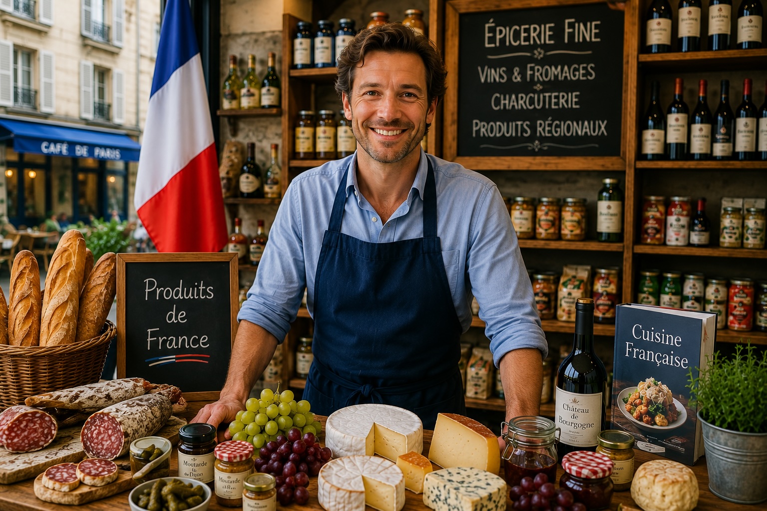 Retail store with French products