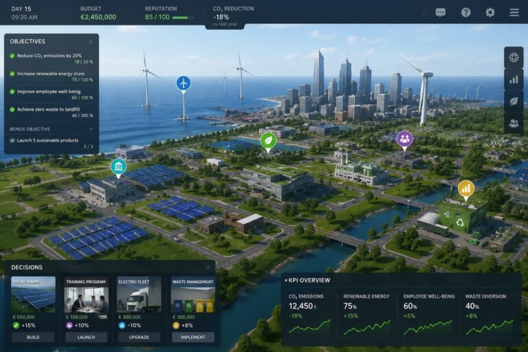 Main trends in serious gaming and business simulations